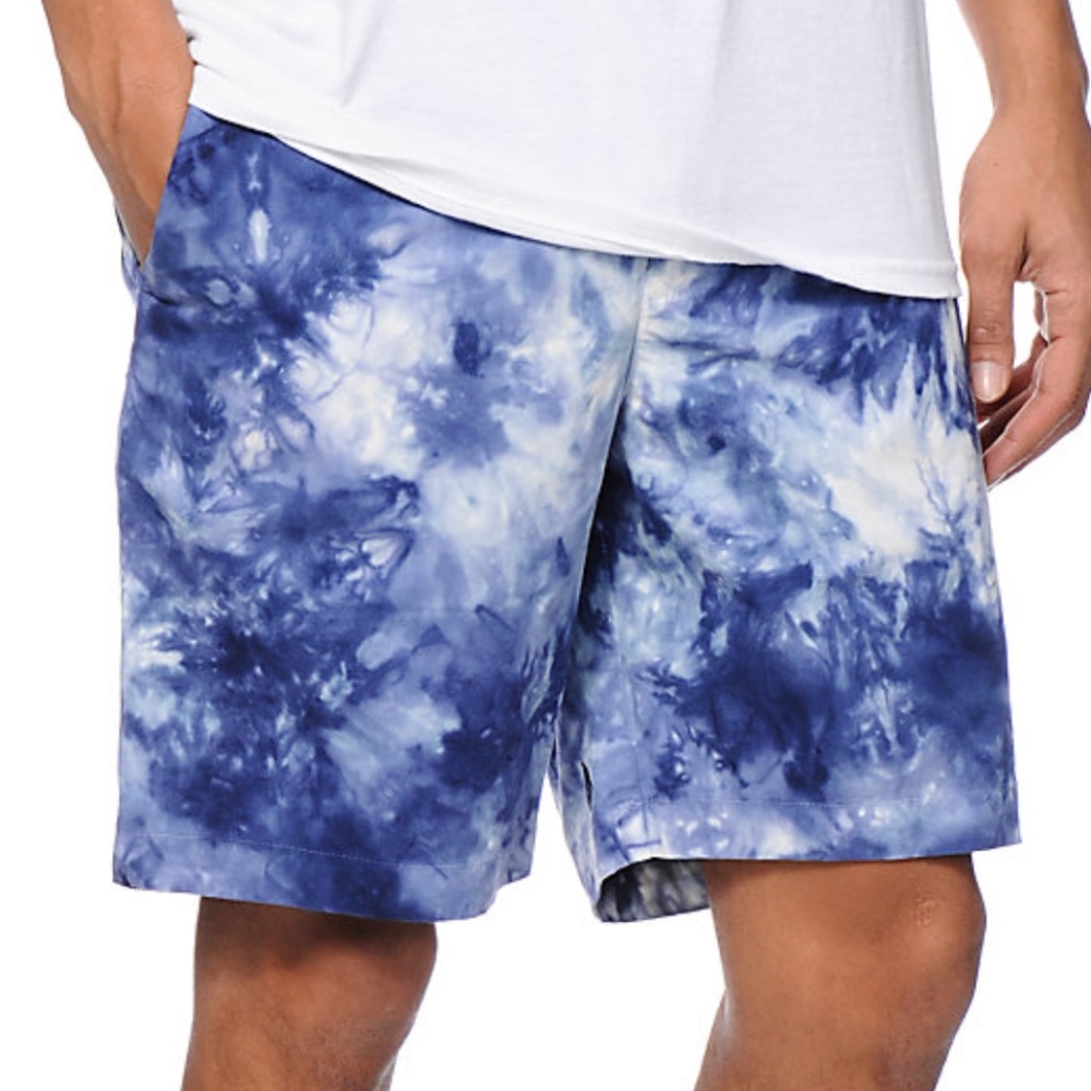 Volcom Aldiz Blue Acid Tie Dye Chino Shorts
